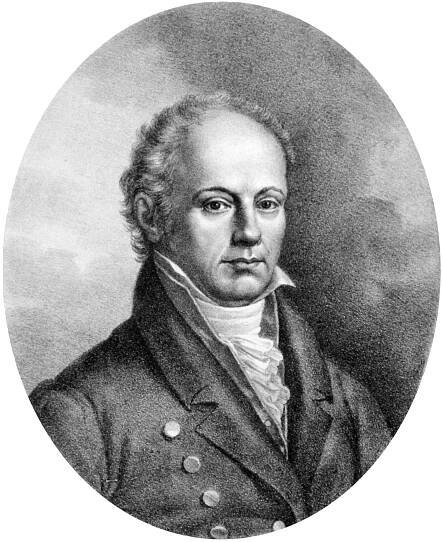 Franz Josef Gall - 1832 (vor) - Lithography von Josef Lanzedelly