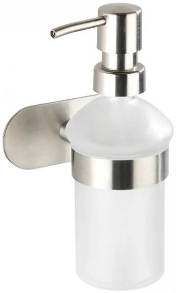Wenko Nástěnný dávkovač mýdla Turbo-Loc Orea Matt, matná nerez, 200 ml