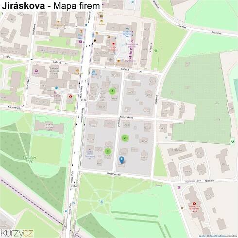 Jiráskova - mapy | Kurzy.cz