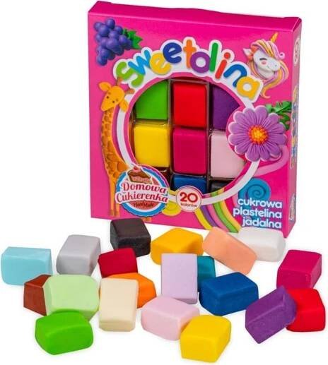 Cukrová plastelína JEDLÁ Cukrová Hmota SWEETOLINA 20 barev 300 g