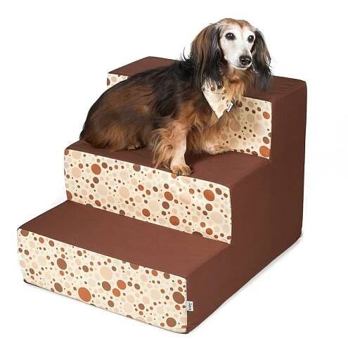 Iridog Schody pro psy Steppie no.2 hnědé bubliny v45 x š50 x d60 cm od 1 699 Kč - Heureka.cz