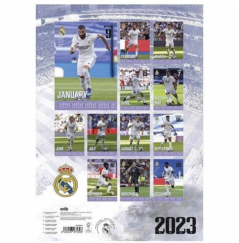 Real Madrid kalendář A3 Calendar 2023 - FAN-store.cz
