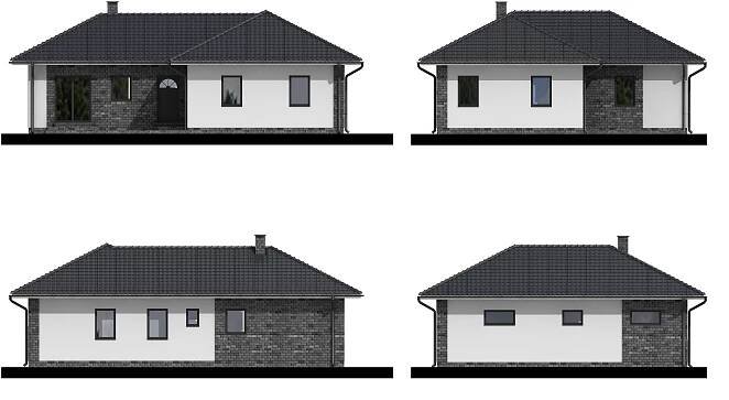 Projekty rodinných domů - typové projekty - PROZI