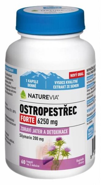 NatureVia Ostropestřec forte cps.60