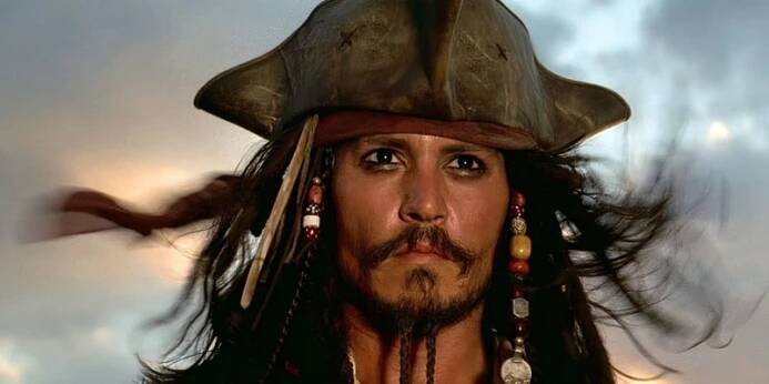 Johnny Depp jako kapitán Jack Sparrow