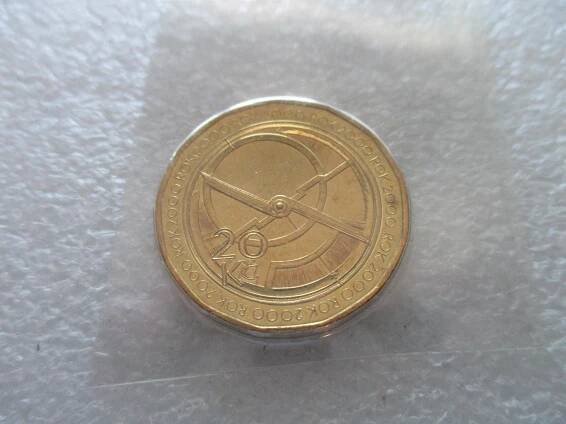 MINCE ČR - 20 KČ 2000 - MILÉNIUM - ORLOJ - RL - ZE SADY - TOP STAV - Numismatika