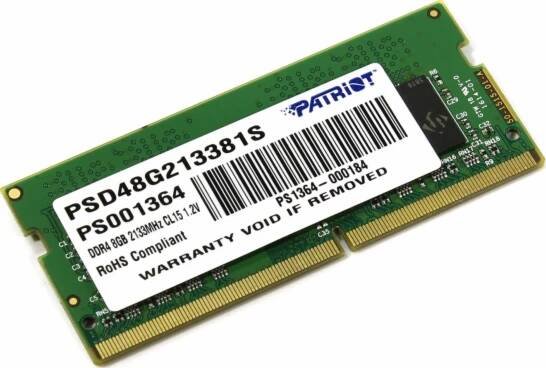 Patriot Signature 8 GB DDR4 2133 MHz (PSD48G213381S)