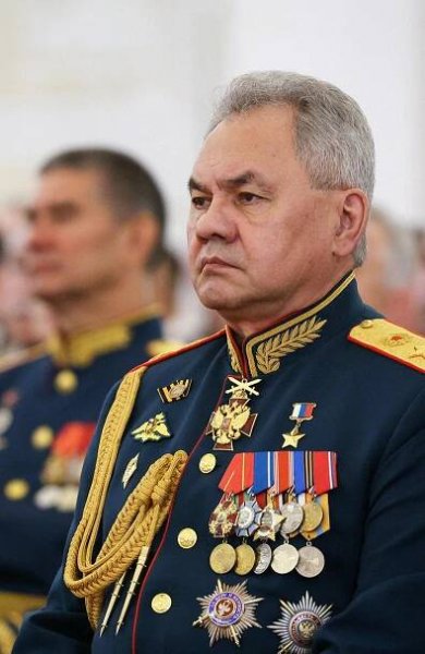 Russian Defense Minister Sergei Shoigu, Moscow, June 21, 2023.