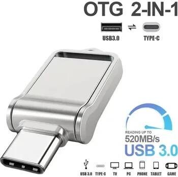 USB flash disk 2v1 USB-C a USB Flash disk 256GB mini OTG