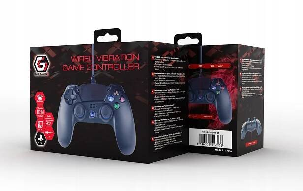 Drátový ovladač pro PS4 Gembird, černý Kód výrobce JPD-PS4U-01