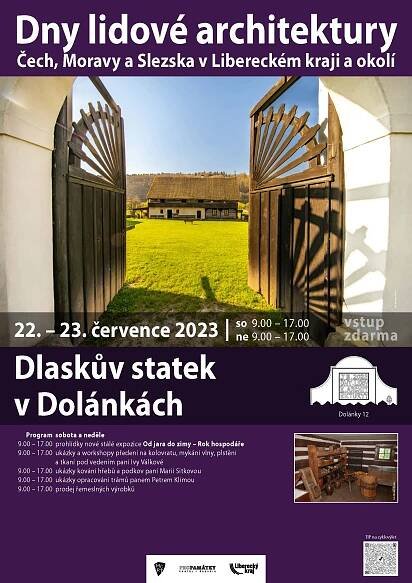 Dny lidové architektury na Dlaskově statku (vstup volný) - Muzeum Turnov
