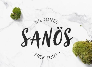 Freebie: Sanös Brush Script Font