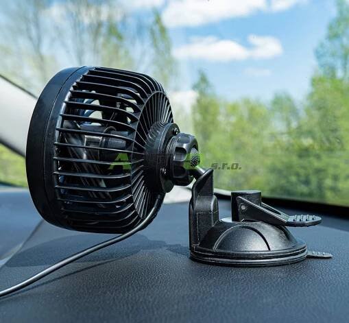 Ventilátor do auta s přísavkou 11,4cm 12V | AUTIO