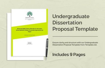 Undergraduate Dissertation Proposal Template