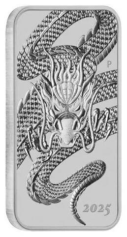 Dragon Rectangular (2025) - 1 Oz - stříbrná investiční mince