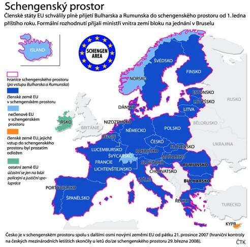 EU schválila plný vstup Bulharska a Rumunska do Schengenu