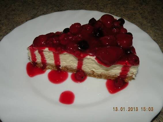 Nepečený cheesecake s ovocem - fotografie 3 - TopRecepty.cz