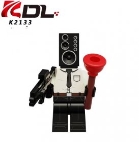 KDL818 WC Muž Reproduktor Muž Monitor Muž Model Montáž stavebních bloků Lidské dětské vzdělávací hračky