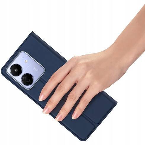 Pouzdro na peněženku Dux Ducis pro Poco C65/Redmi 13C obal na pouzdro Barva modrá