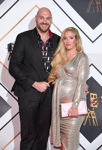 Tyson Fury and Paris Fury at the BBC Sports Personality of the Year award ceremony.