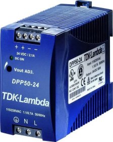 TDK-Lambda DPP50-24 síťový zdroj na DIN lištu, 24 V/DC, 2.1 A, 50 W, výstupy 1 x