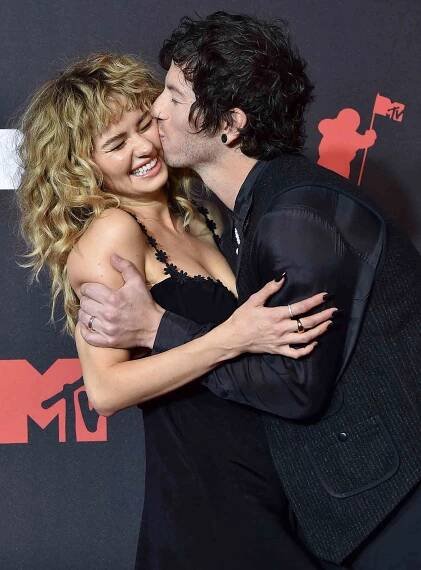 Debby Ryan and Josh Dun attend the 2021 MTV Video Music Awards at Barclays Center on September 12, 2021 in the Brooklyn borough of New York City
