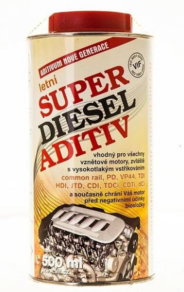 PROVOZNÍ KAPALINY | VIF SUPER DIESEL ADITIV LETNÍ 0,5L | SOTAOIL.cz - Specialista na oleje a maziva