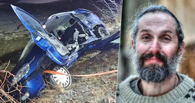 Zpověď hrdiny z hrůzné nehody: 15 minut držel zraněnému řidiči hlavu nad vodou
