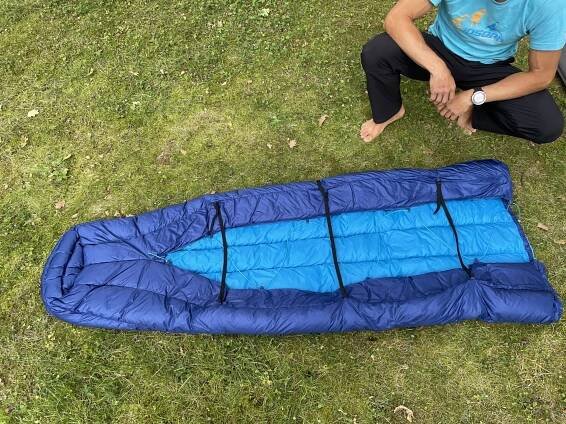 Kempingový letní péřový spacák Teton 560 Quilt - 190cm