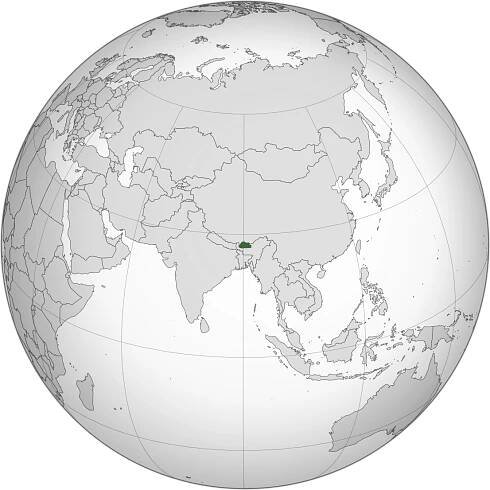Soubor:Bhutan (orthographic projection).svg – Wikipedie