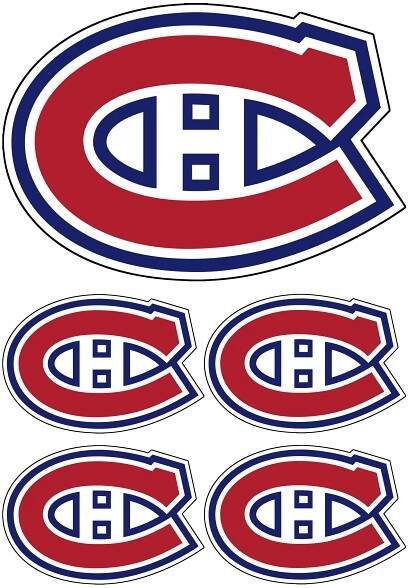 Montreal Canadiens logo nažehlovačka, 5 ks 
