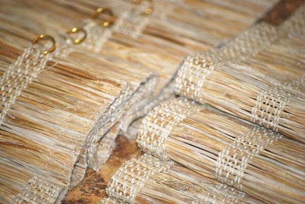 Hand Woven Shade Detail 1