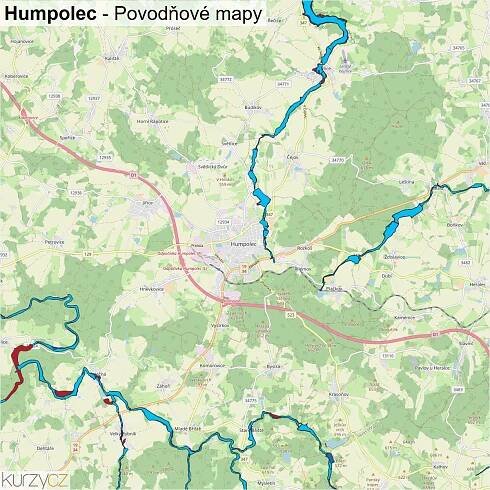 Humpolec - mapy | Kurzy.cz
