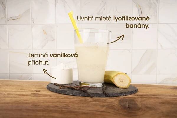 Proteinový nápoj – příchuť banán & vanilka