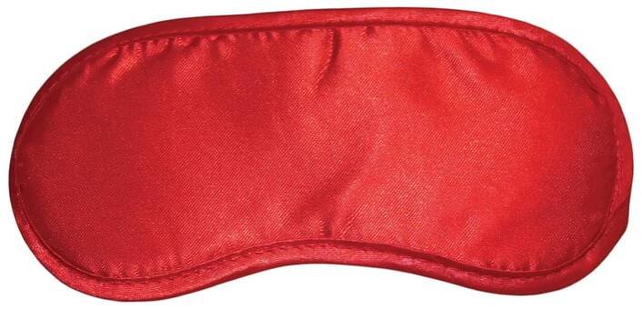 S&M - saténová oční maska (červená) - Lovesexshop.cz sex sho