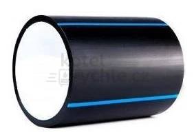 LUNAPLAST PE100RC trubka 90x8,2mm, PN16, SDR11, v tyčích 6m, voda, černá s modrým pruhem - Kotelrychle.cz