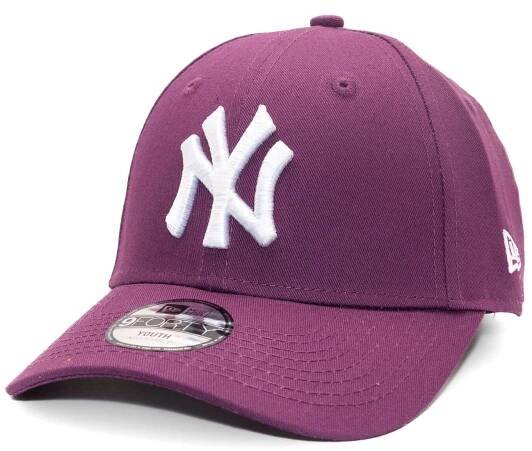 Dětská Kšiltovka New Era - 9FORTY Kids MLB League Essential - NY Yankees - Purple / White