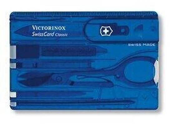 Victorinox Swiss Card Classic Translucent modrý