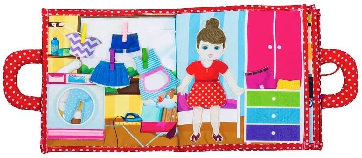PIQIPI Interaktivní dětská knížka Quiet Book Girl : Bibik.cz