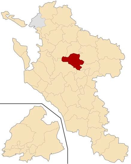 Kanton na mapě departementu Charente-Maritime
