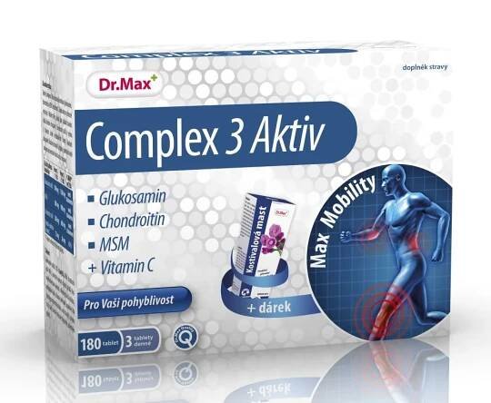 Dr. Max Complex 3 Aktiv tbl.180 + Kostivalová mast zdarma, Vánoce 2015 