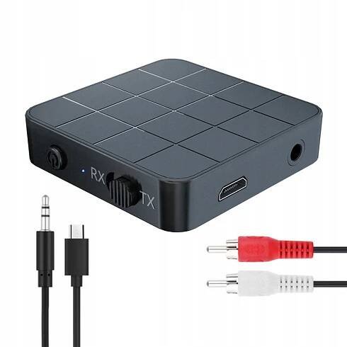 Vysílač Přijímač Vysílač Audio Adaptér Bluetooth 5.0 JACK 3,5 mm AUX Značka SwiatKabli