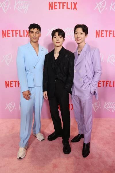 XO, Kitty Los Angeles Premiere at Netflix Tudum Theater on May 11, 2023 in Los Angeles, California - Anthony Keyvan, Minyeong Choi, Sang Heon Lee - XO, Kitty - Season 1 - Z akcí