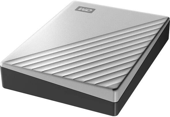 WD My Passport Ultra 4 TB externí HDD 6,35 cm (2,5") USB-C® stříbrná WDBFTM0040BSL-WESN