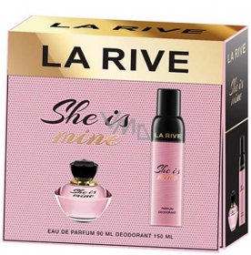 La Rive She Is Mine perfumed water for women 90 ml + deodorant spray 150 ml, gift set