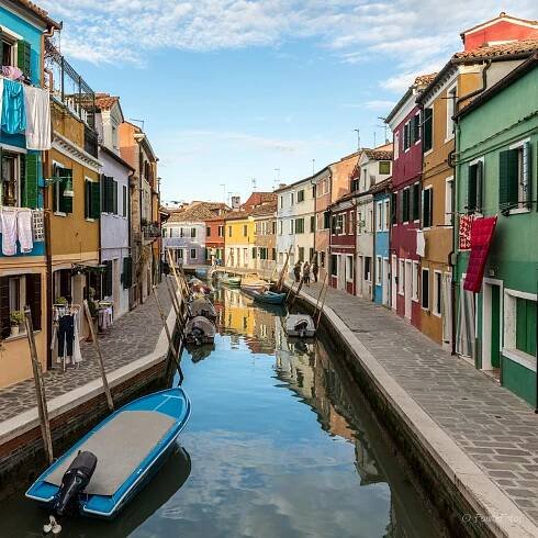Gondolas in the Giudecca Canal, Venice
