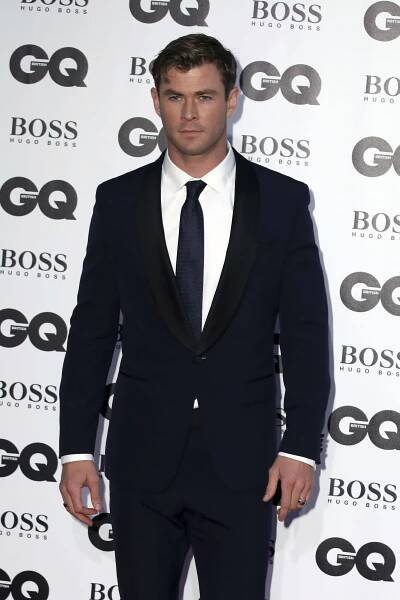 Herec Chris Hemsworth na vyhlásení cien GQ Men...