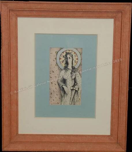 Aukce obrazů | Sv. Kateřina | Jiřincová Ludmila | Galerie Národní 25 s.r.o.