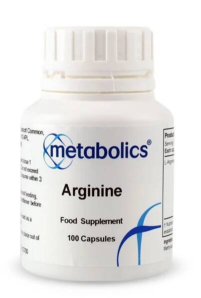 Arginine (Pot of 100 capsules) - Metabolics