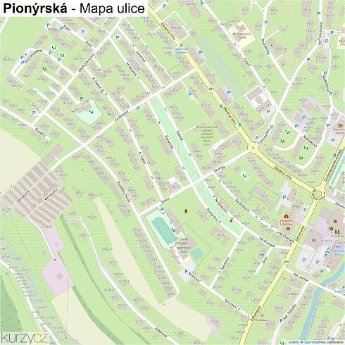 Pionýrská - mapy | Kurzy.cz